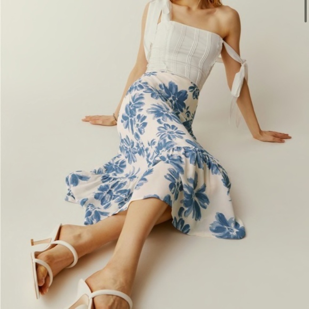 Reformation Roma Skirt Celestia